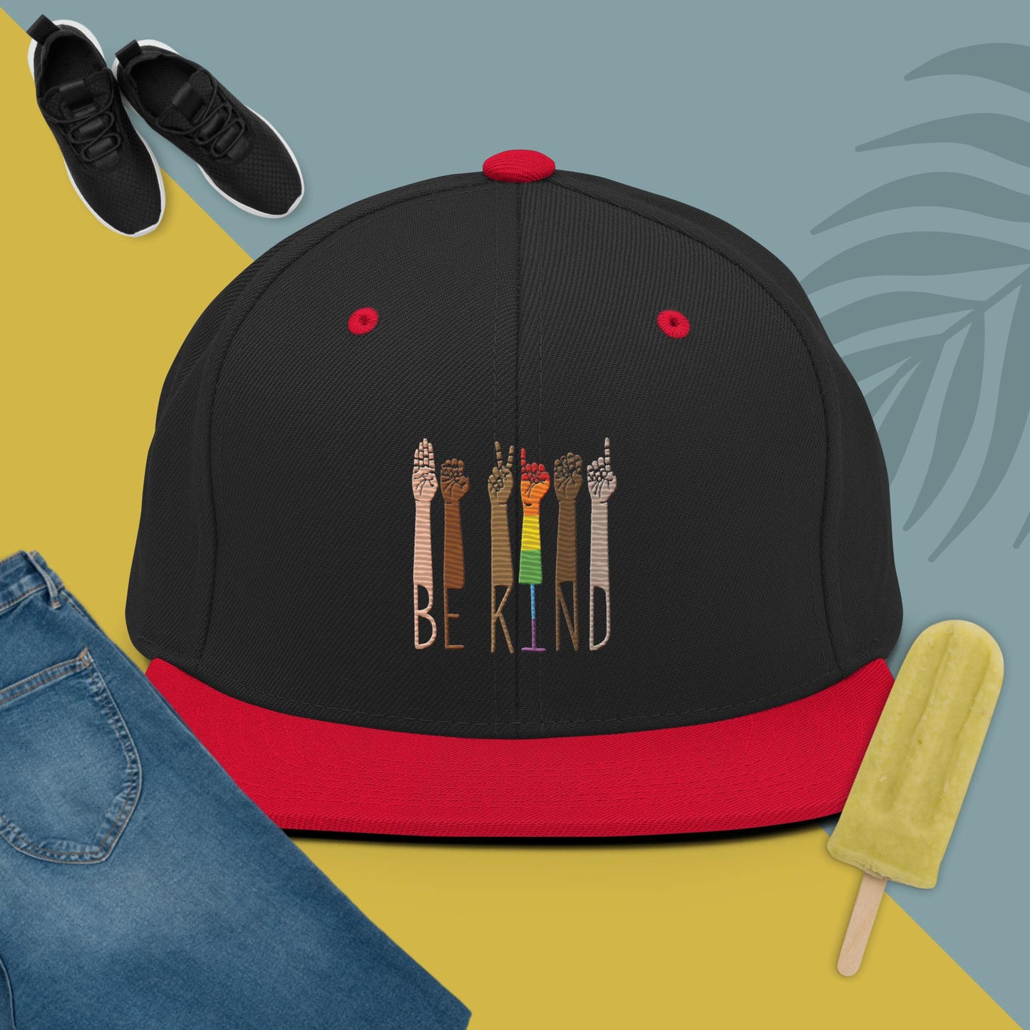 Be Kind Sign Snapback Hat