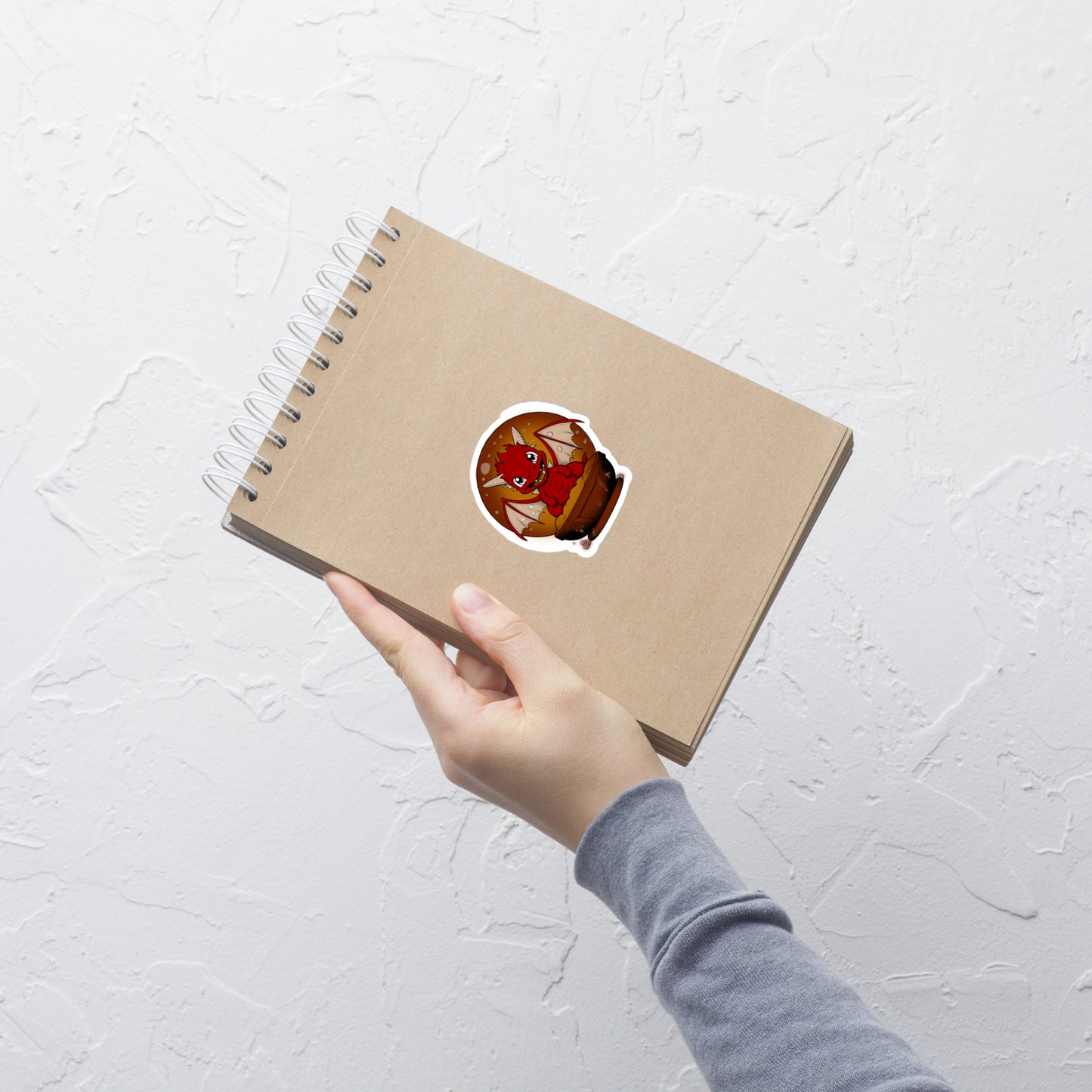 Fire Baby Dragon Snowglobe Sticker