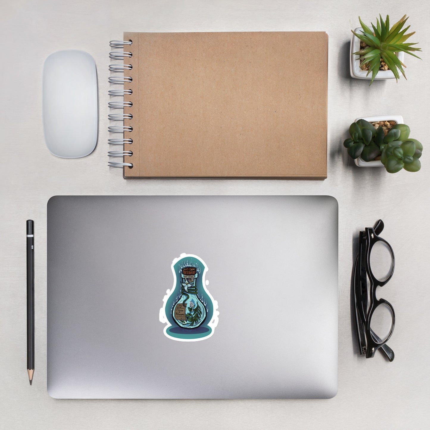 Whispers Across The Styx - Cypris & Mint Potion Bottle Sticker