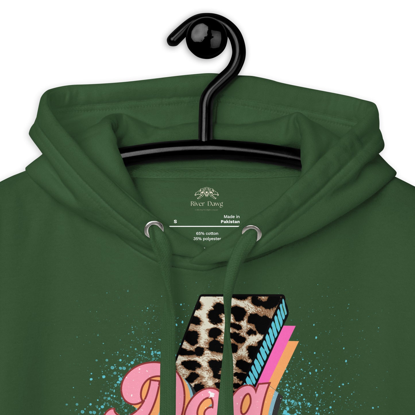 Dog Momma Leopard Lighting Bolt Unisex Hoodie