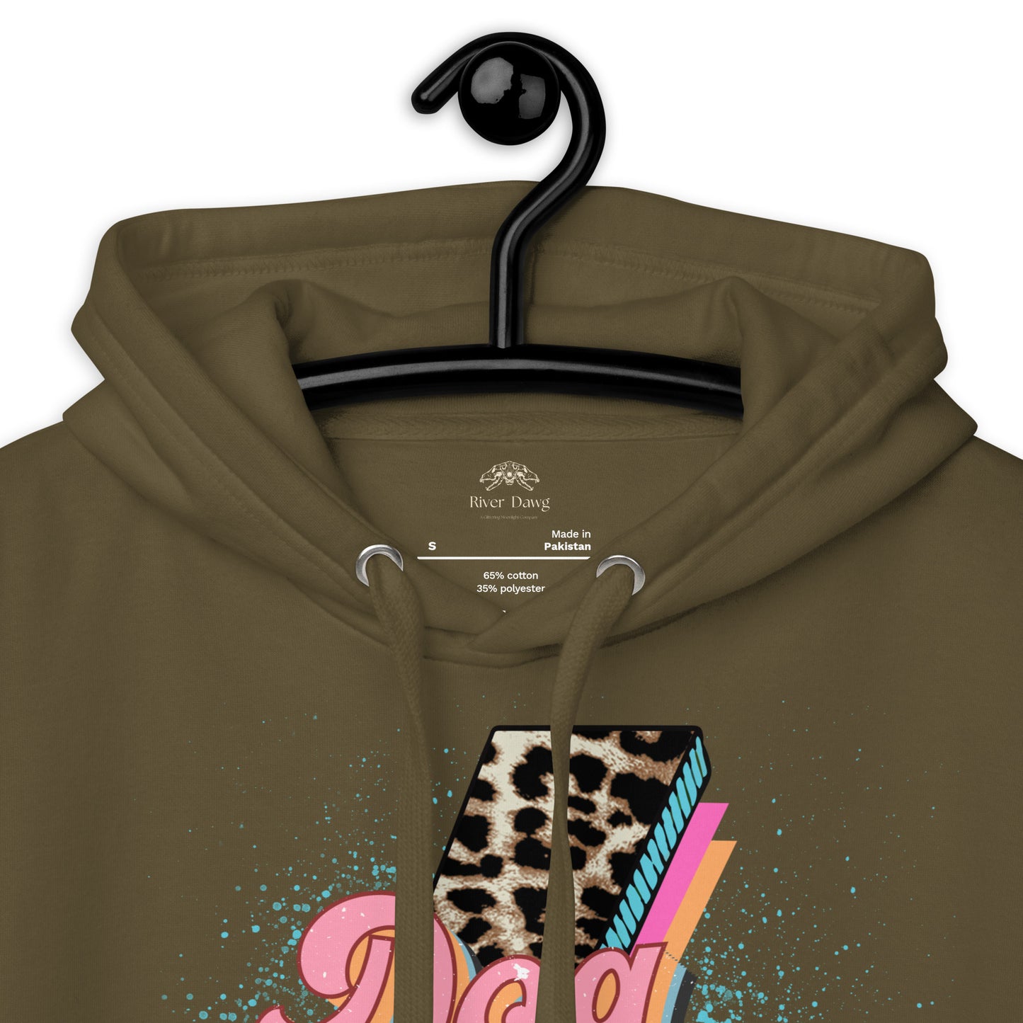 Dog Momma Leopard Lighting Bolt Unisex Hoodie