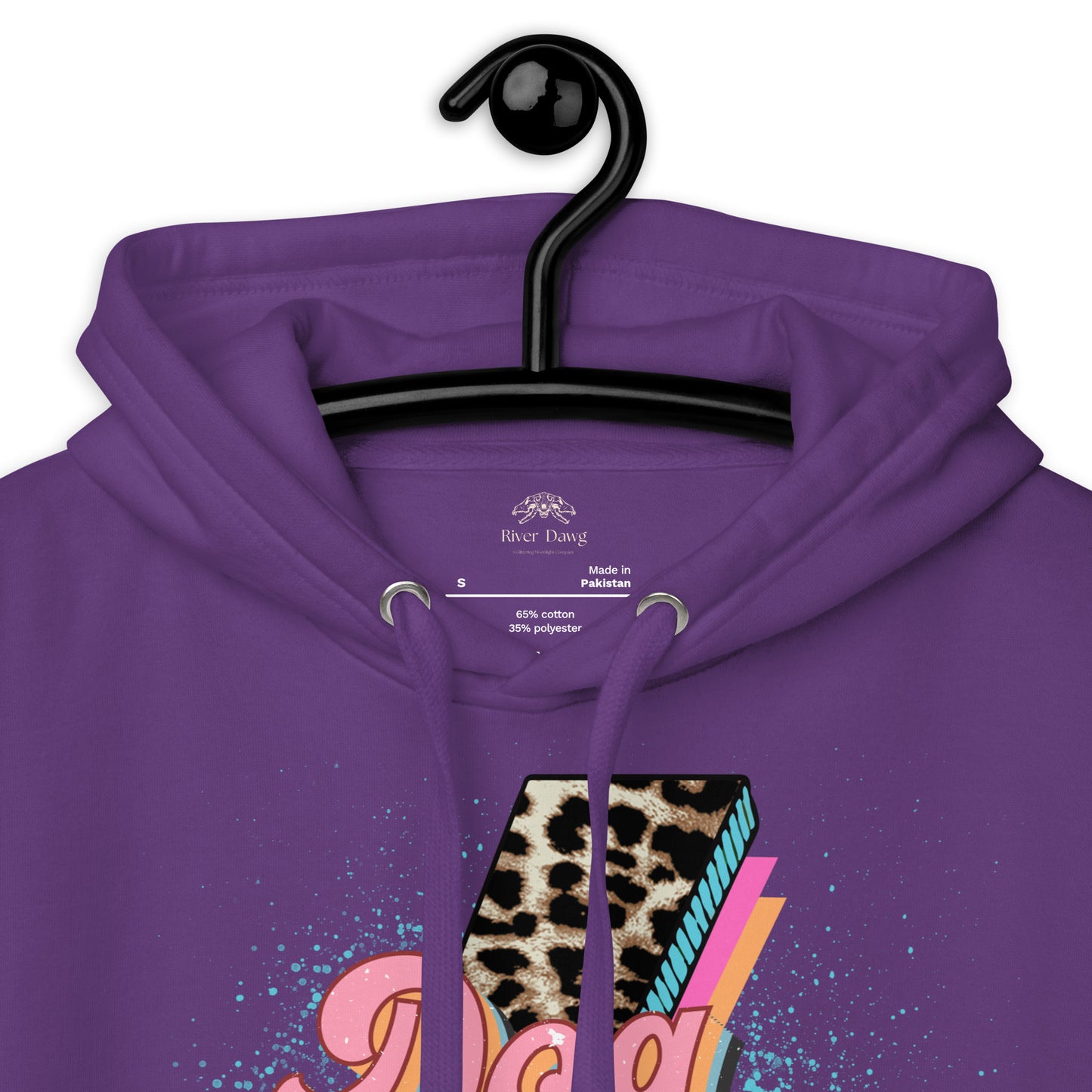 Dog Momma Leopard Lighting Bolt Unisex Hoodie
