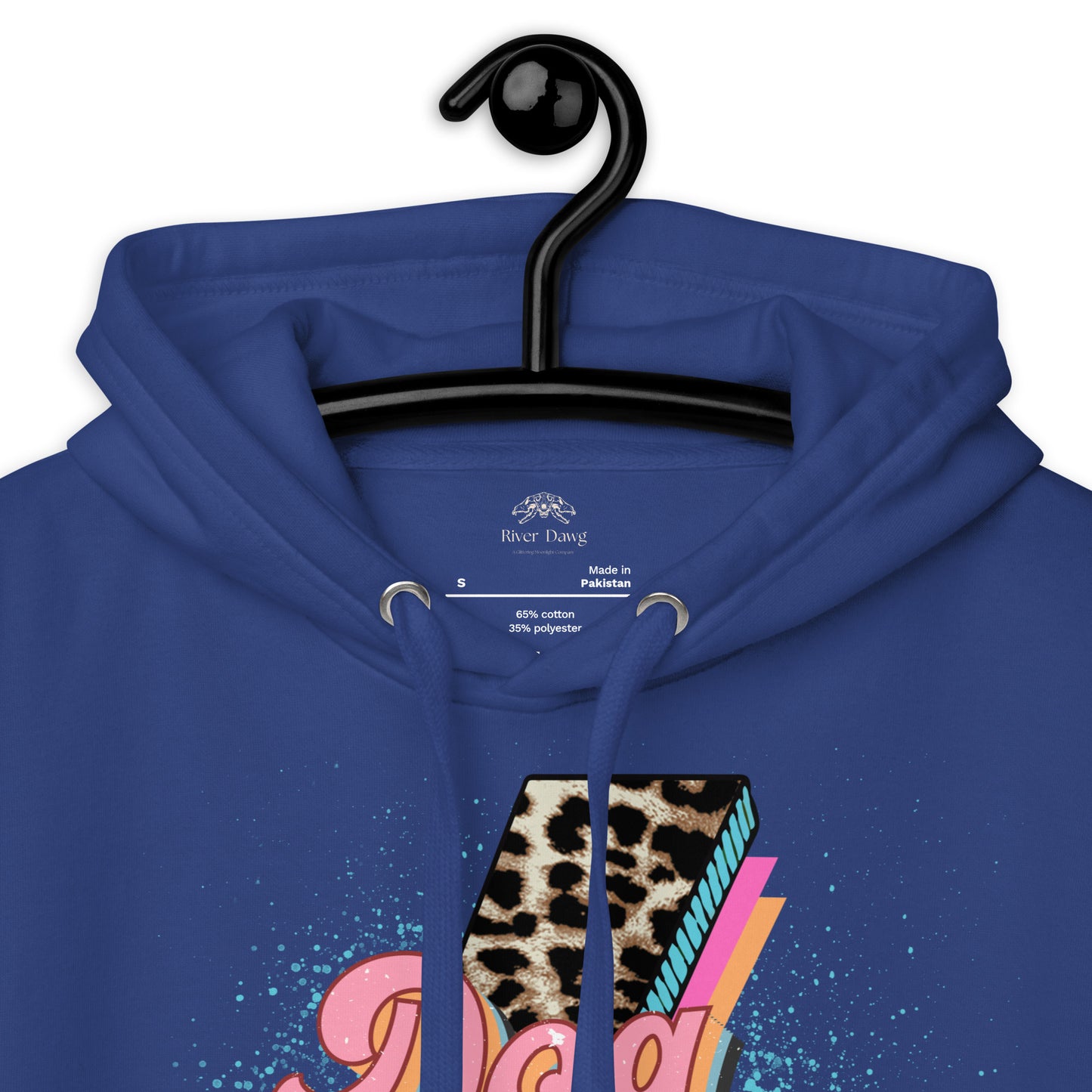Dog Momma Leopard Lighting Bolt Unisex Hoodie