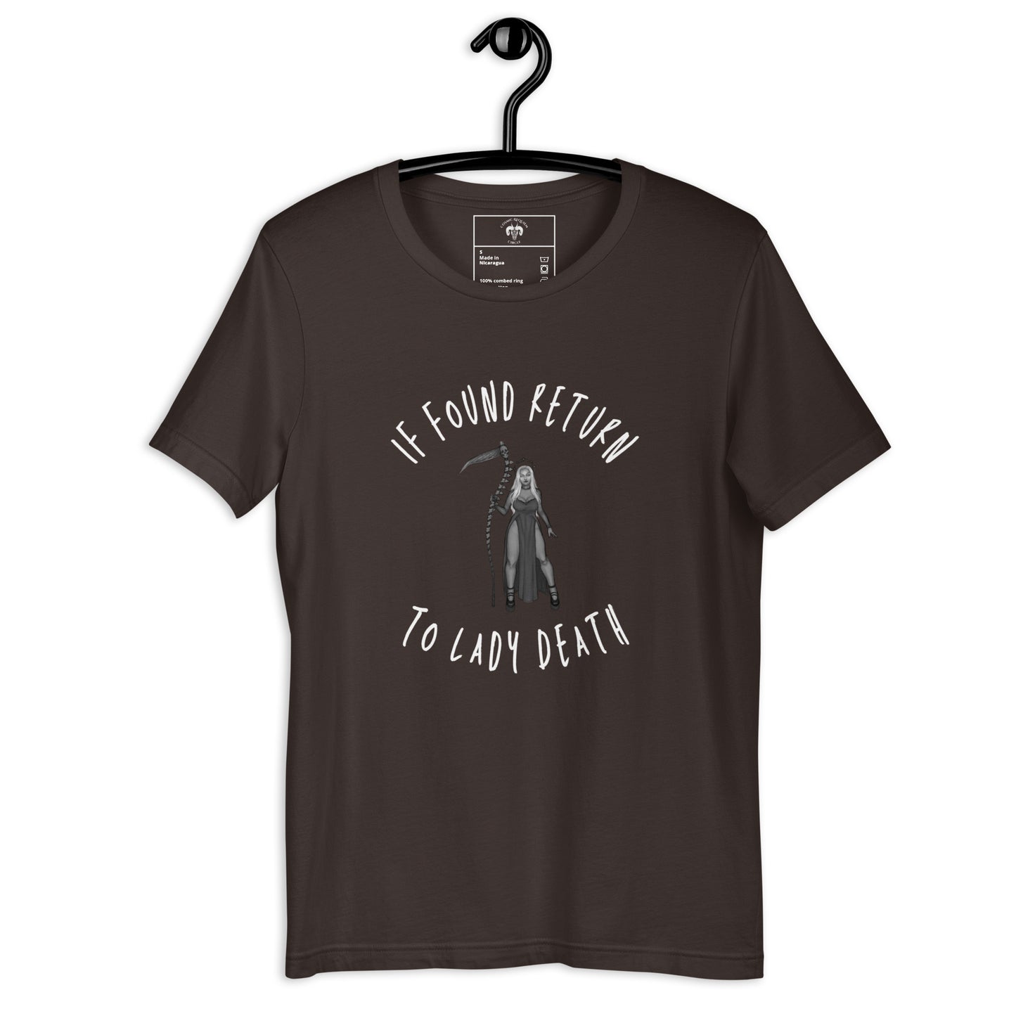 If Found Return to Lady Death Unisex t-shirt
