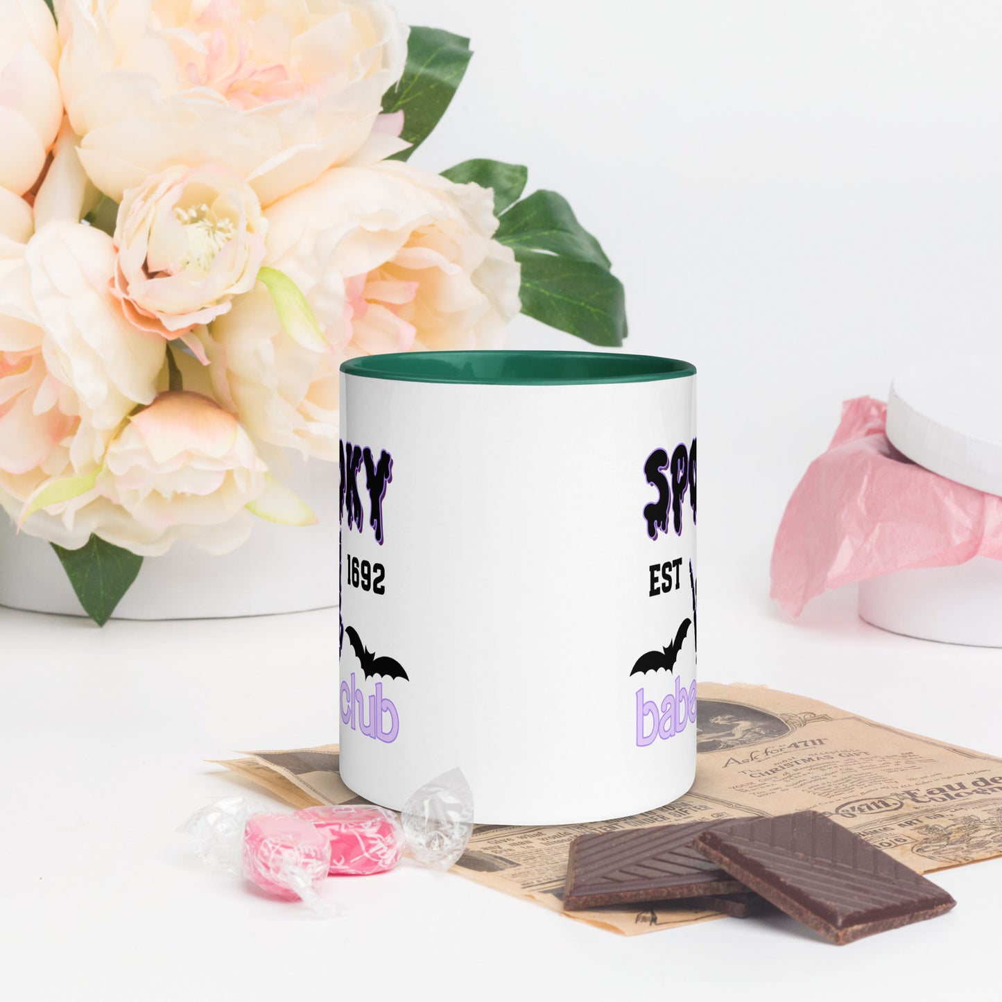 Spooky Babe Club Mug with Color Inside