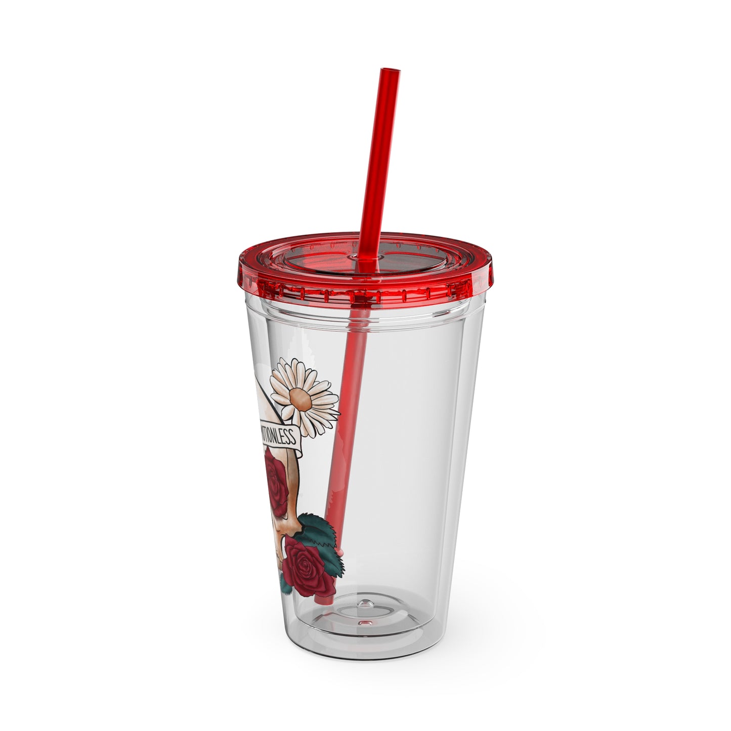 Kinda Emotional/Emotionless Sunsplash Tumbler with Straw, 16oz
