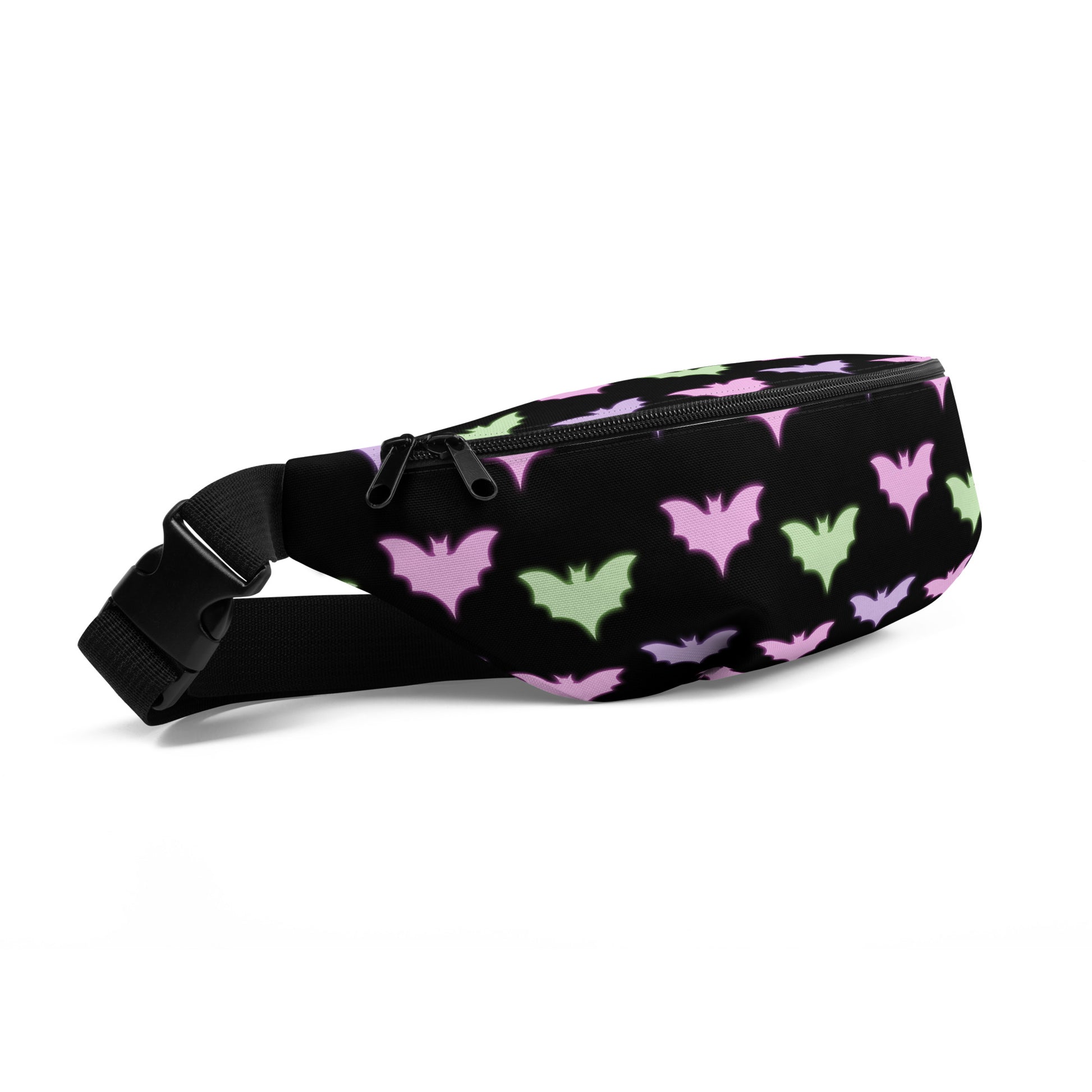 Neon Bat Fanny Pack side view
