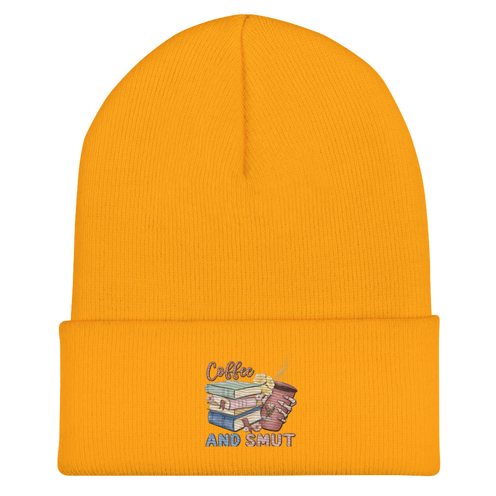 Coffee and Smut Cuffed Beanie