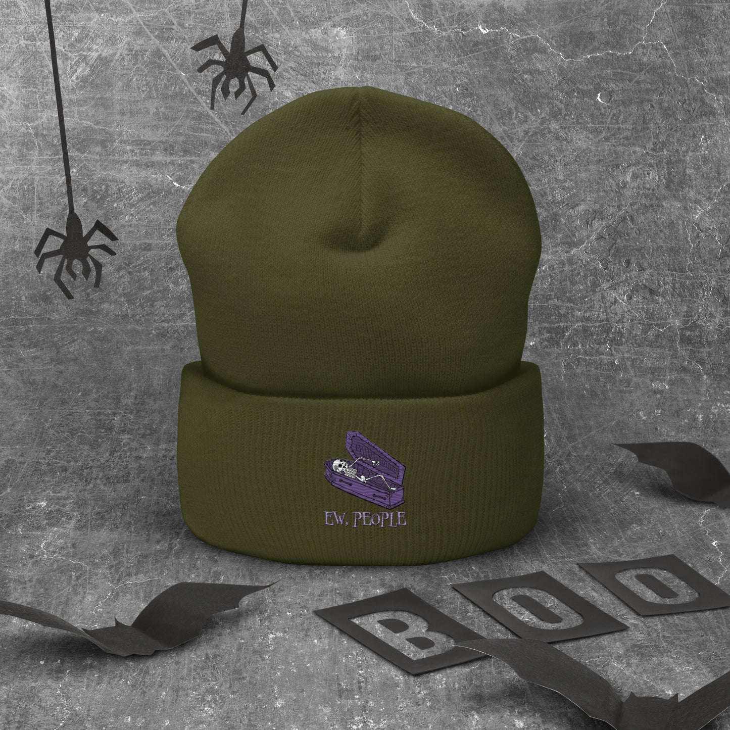 EW People Cuffed Beanie Hat