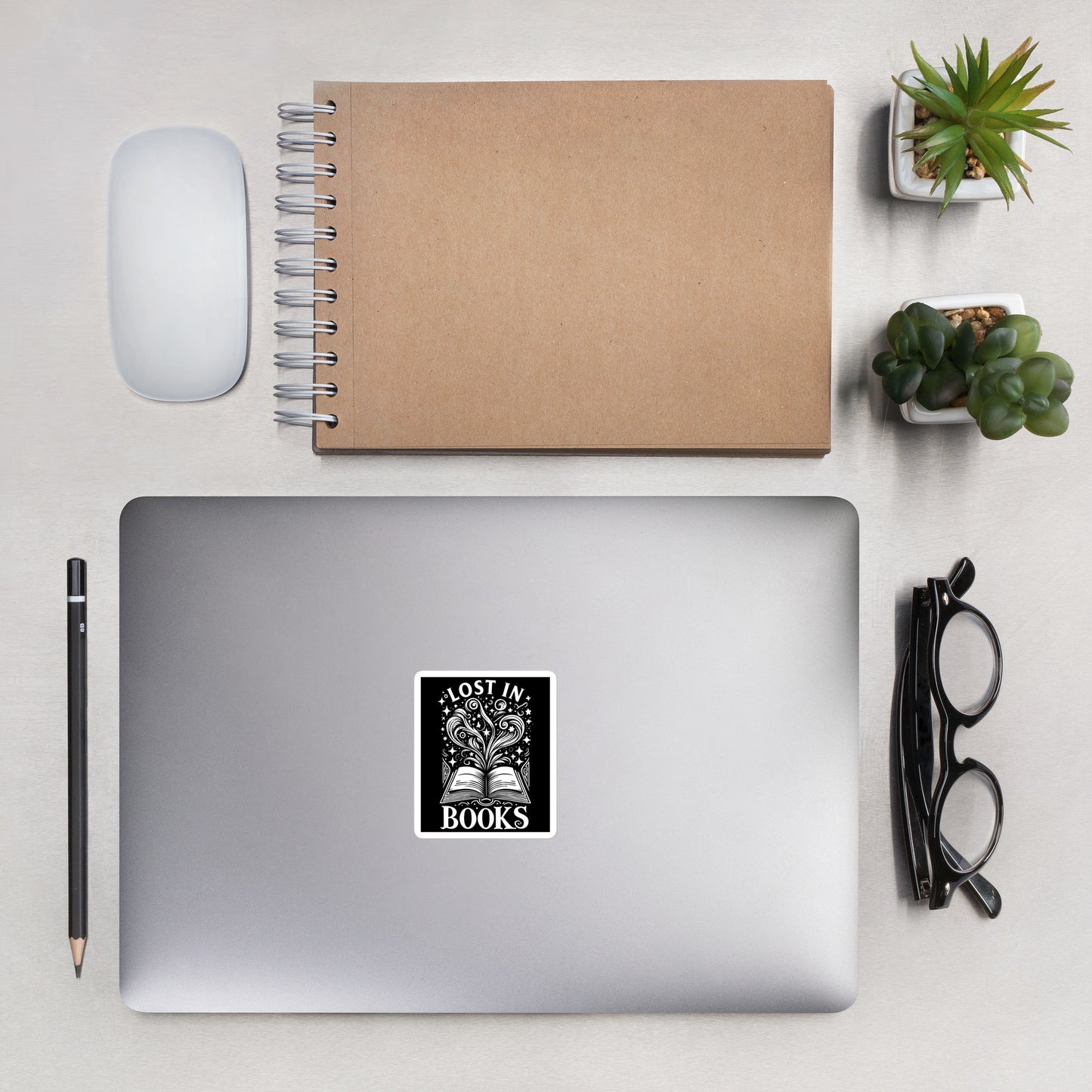 Lost In Books Sticker