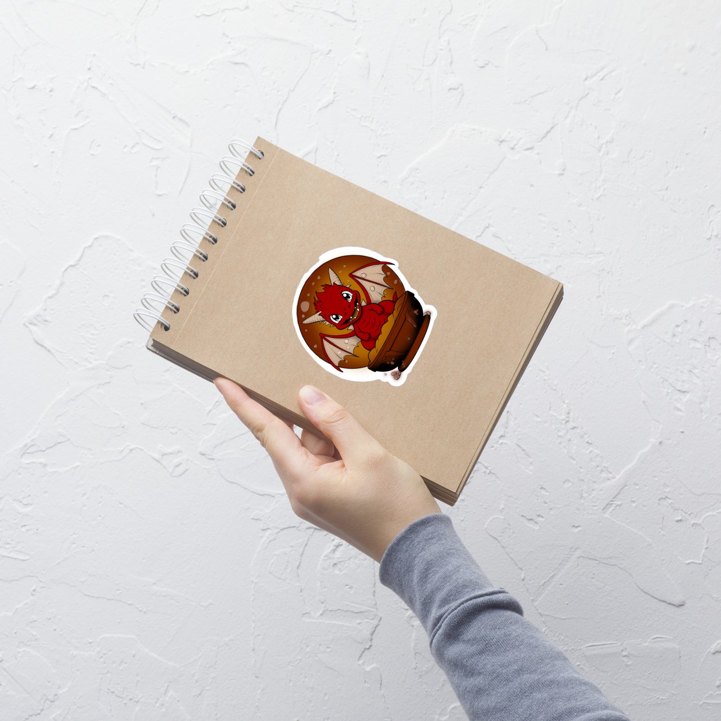 Fire Baby Dragon Snowglobe Sticker