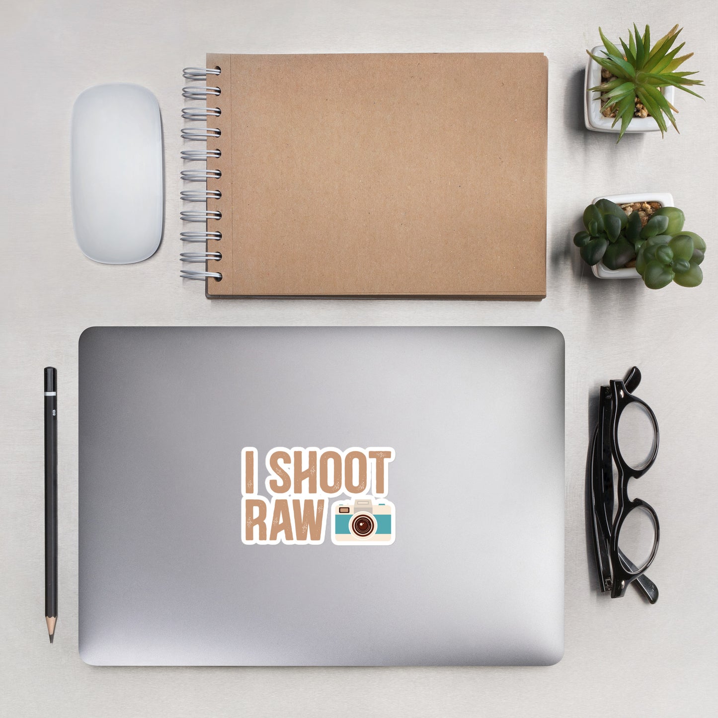 I shoot Raw Sticker
