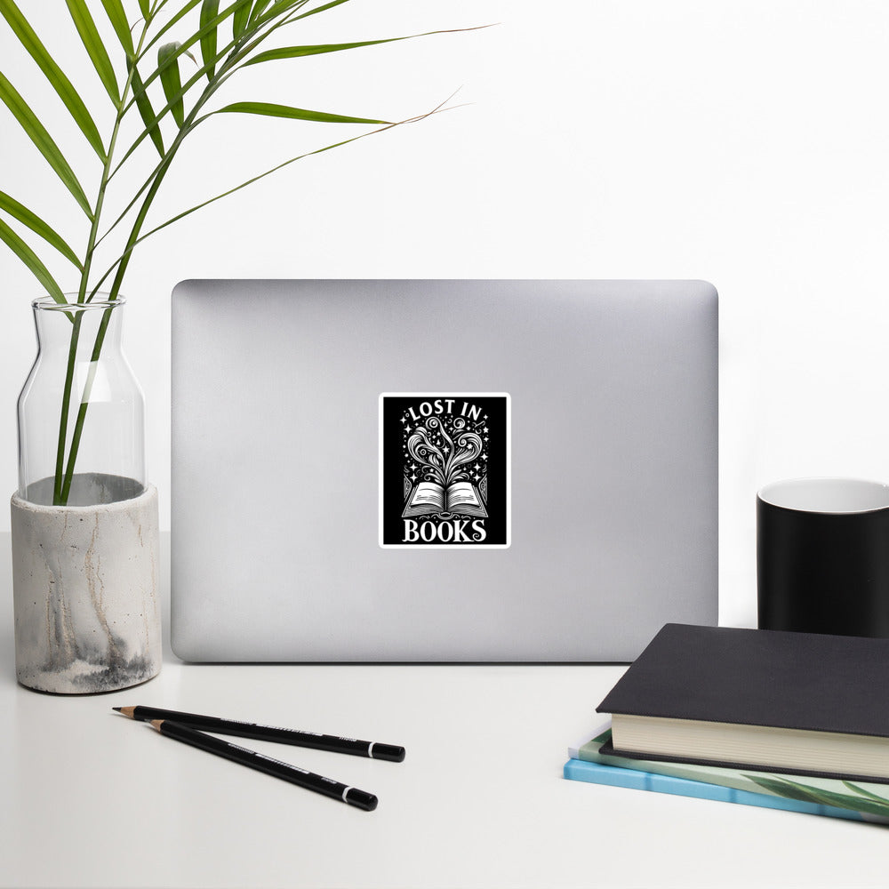 Lost In Books Sticker
