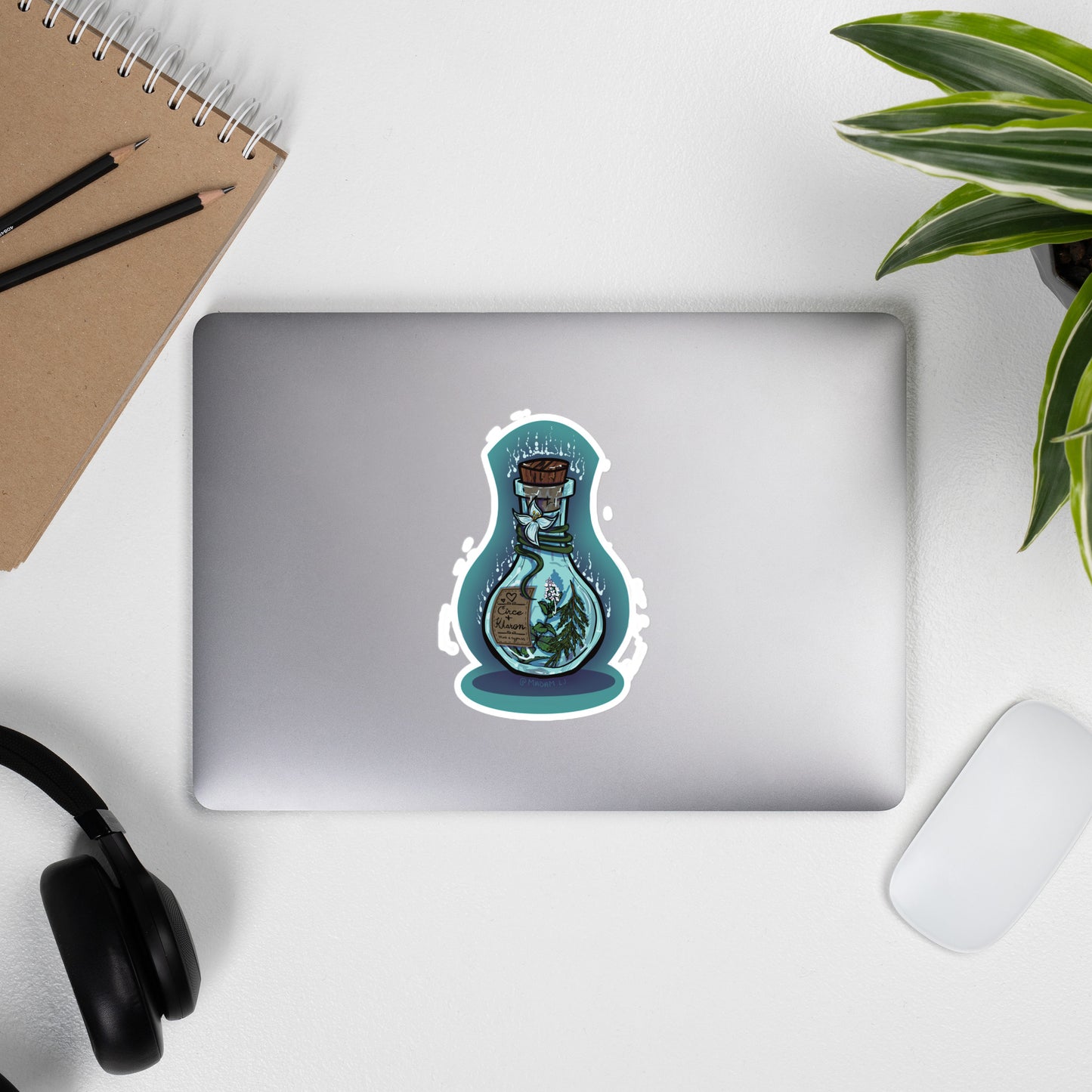 Whispers Across The Styx - Cypris & Mint Potion Bottle Sticker