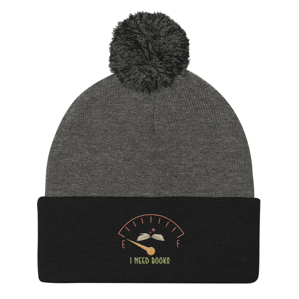 I need Books Pom-Pom Beanie