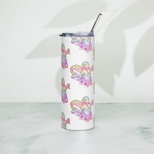 Rams Skull Pastel Tumbler