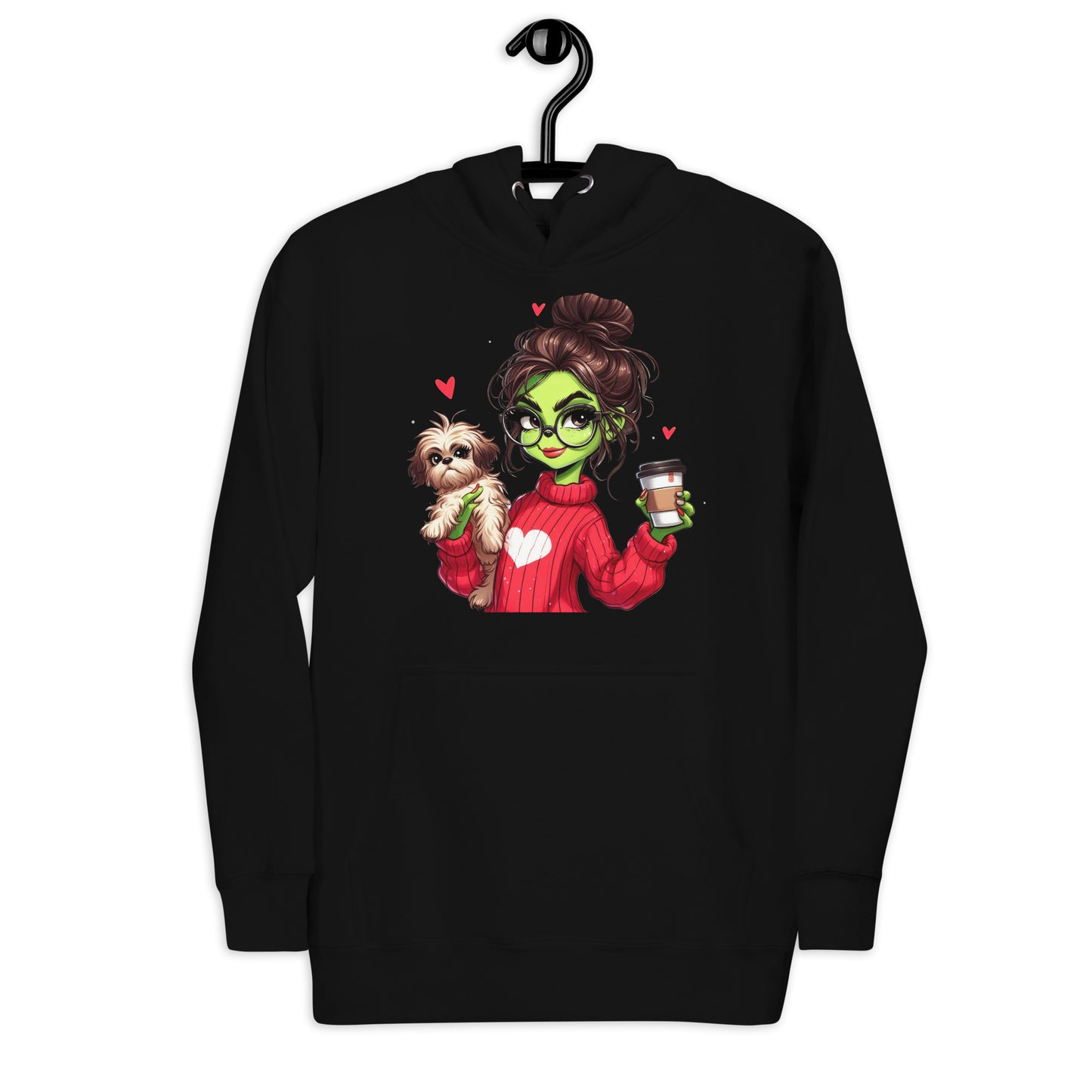 Grinc Woman & Dog Unisex Hoodie