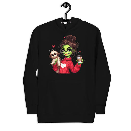Grinc Woman & Dog Unisex Hoodie