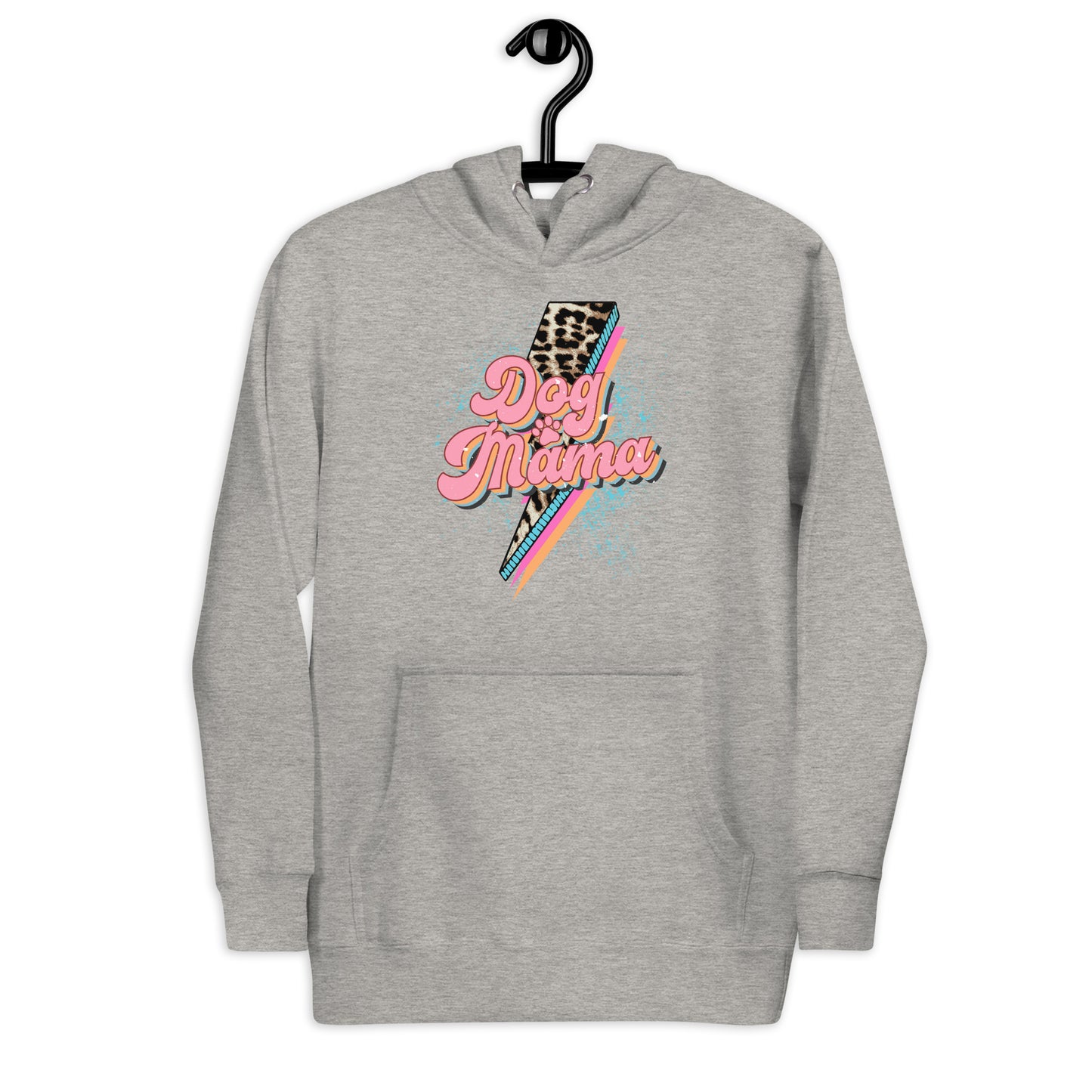 Dog Momma Leopard Lighting Bolt Unisex Hoodie