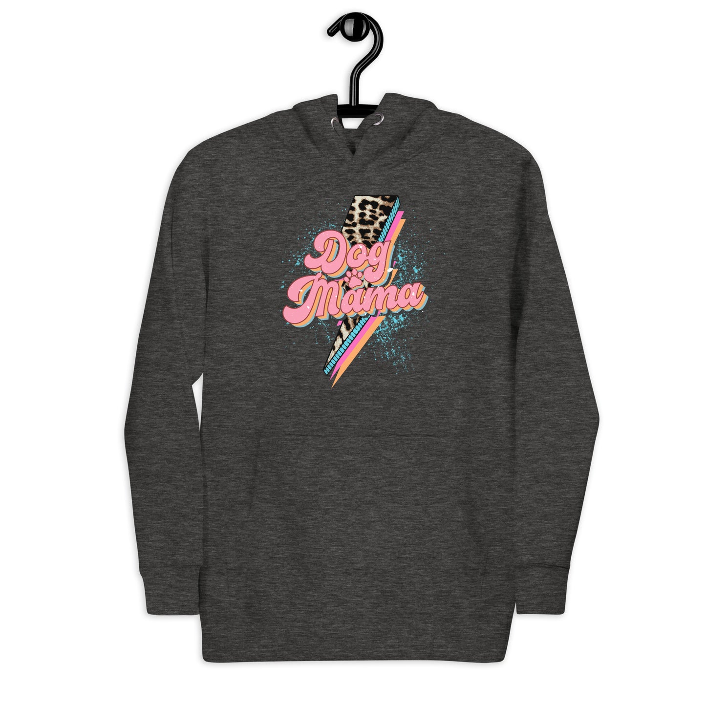 Dog Momma Leopard Lighting Bolt Unisex Hoodie