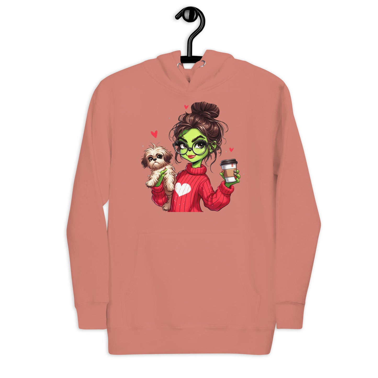 Grinc Woman & Dog Unisex Hoodie