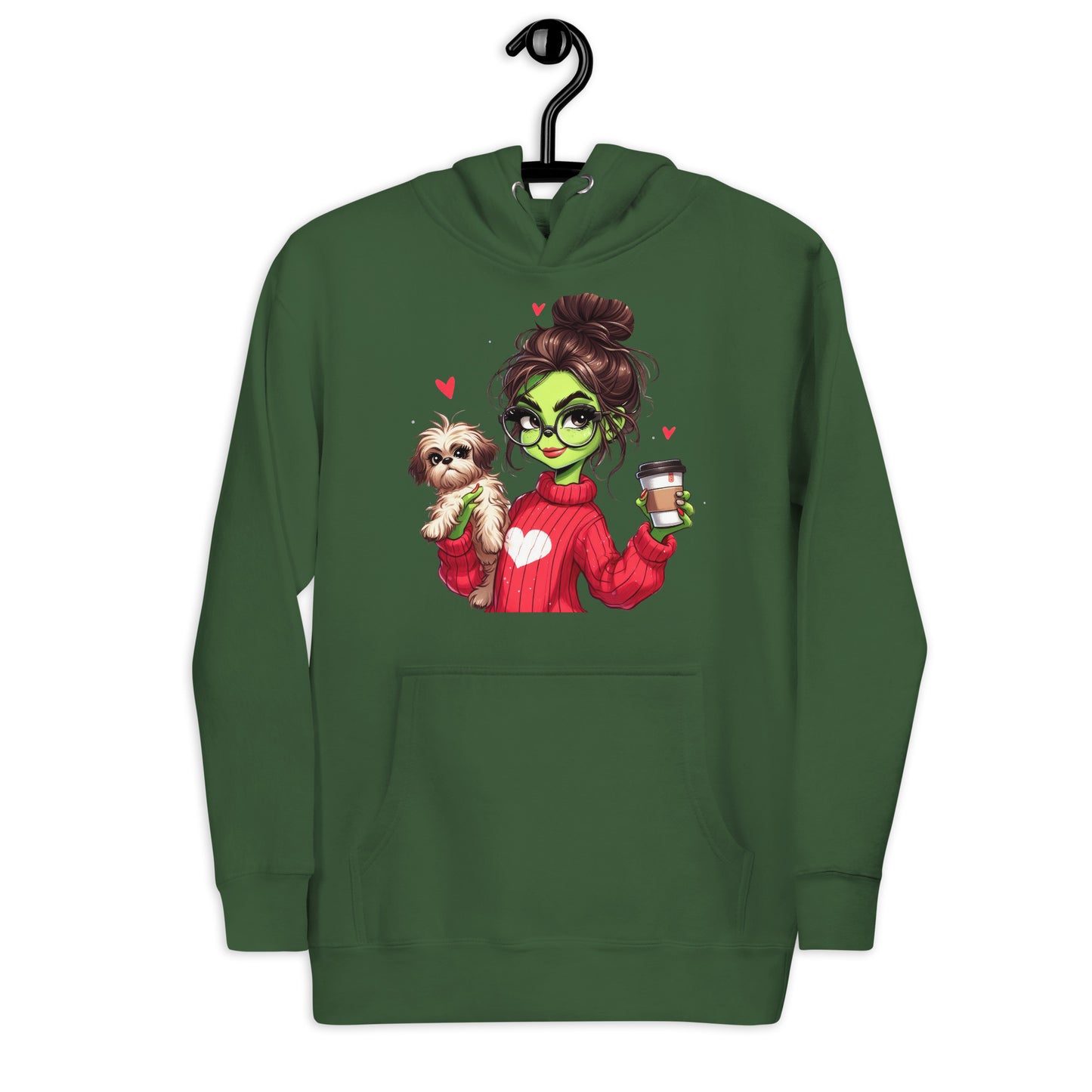 Grinc Woman & Dog Unisex Hoodie