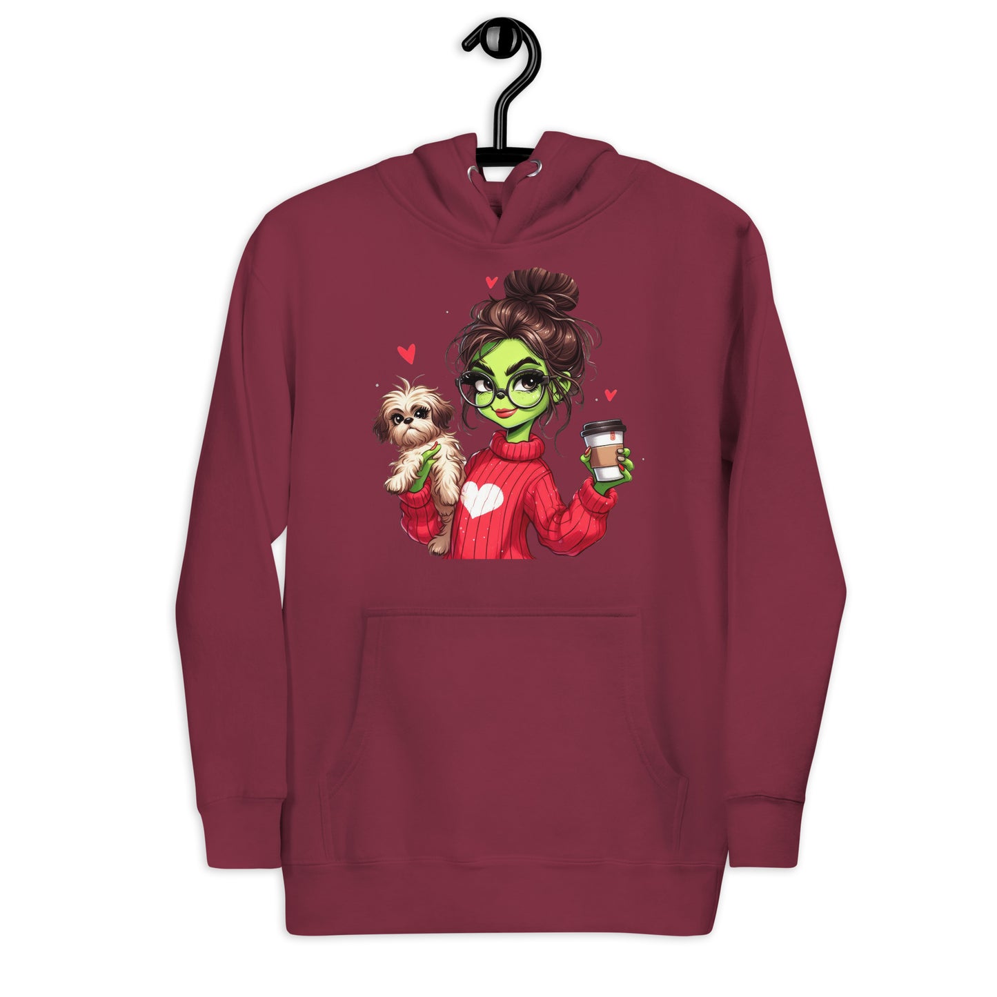 Grinc Woman & Dog Unisex Hoodie