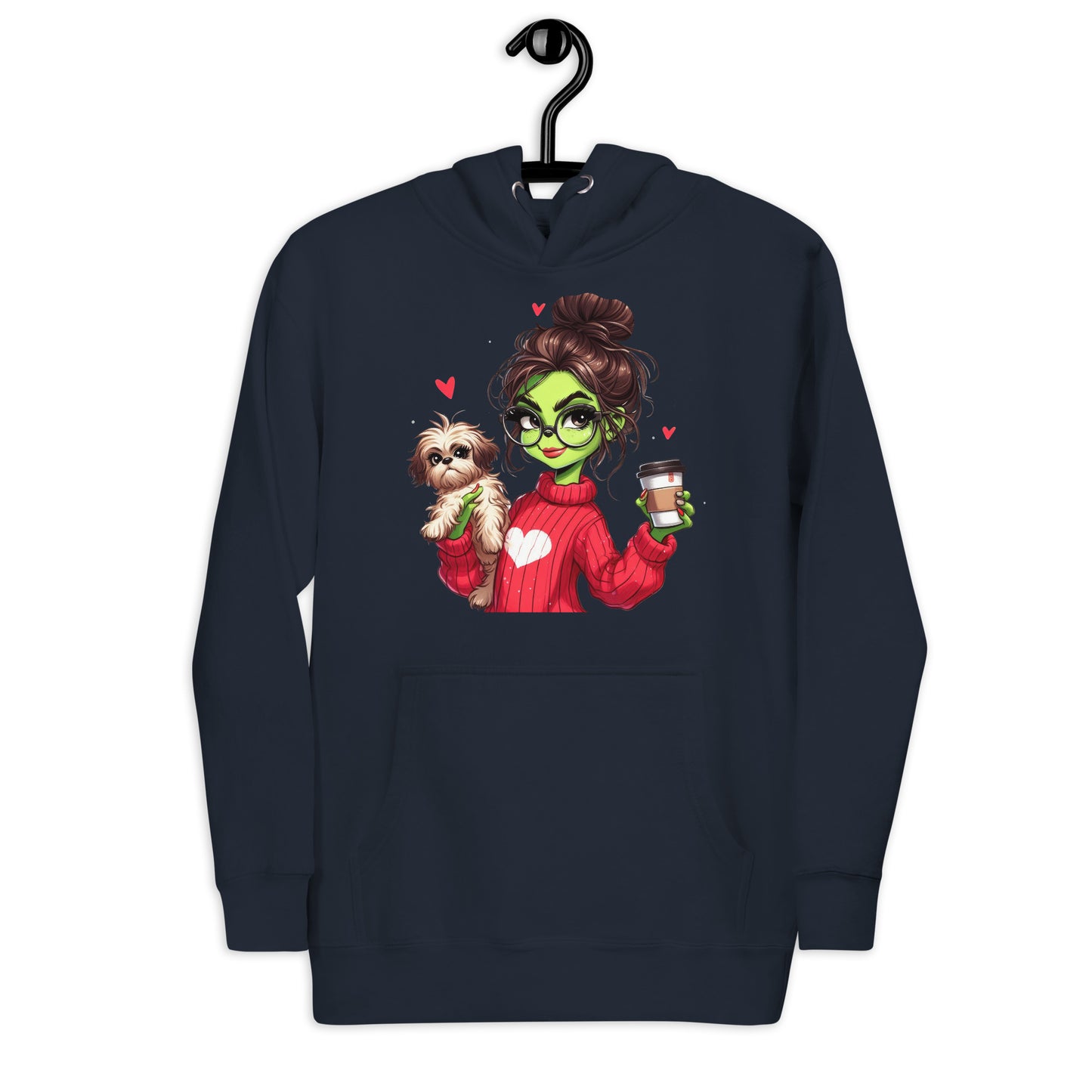 Grinc Woman & Dog Unisex Hoodie