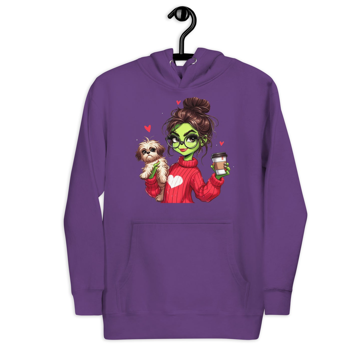 Grinc Woman & Dog Unisex Hoodie