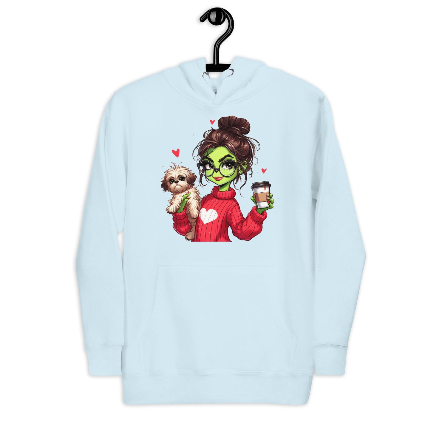 Grinc Woman & Dog Unisex Hoodie