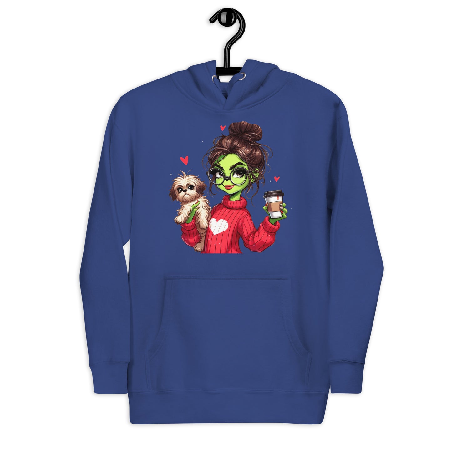 Grinc Woman & Dog Unisex Hoodie