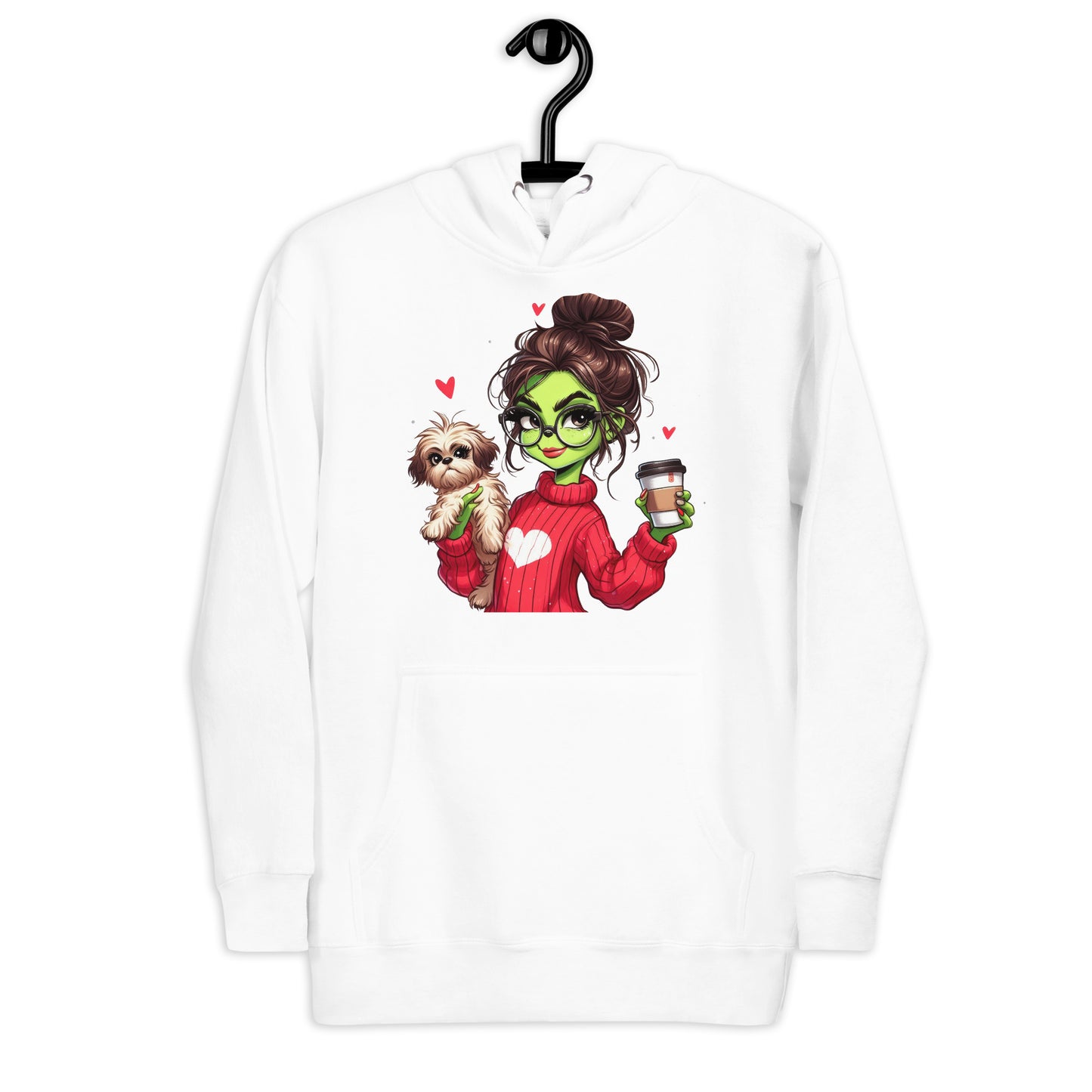 Grinc Woman & Dog Unisex Hoodie