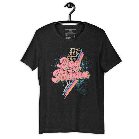 Dog Momma Leopard Lighting Bolt Unisex t-shirt