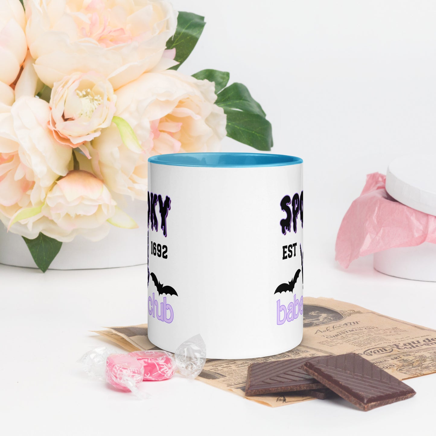 Spooky Babe Club Mug with Color Inside