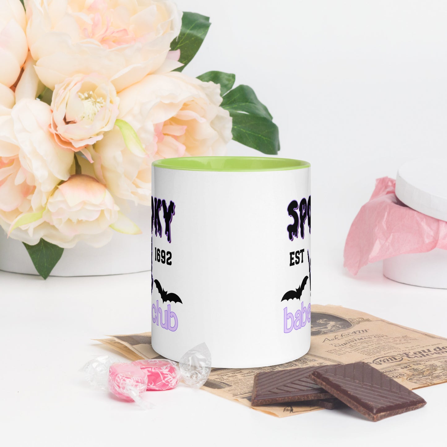 Spooky Babe Club Mug with Color Inside